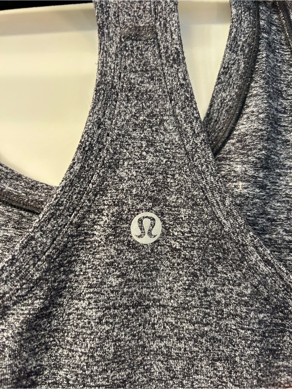 lululemon athletica Grey Heather Racerback Tank